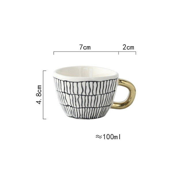 Irregular Ceramic Coffee Mug